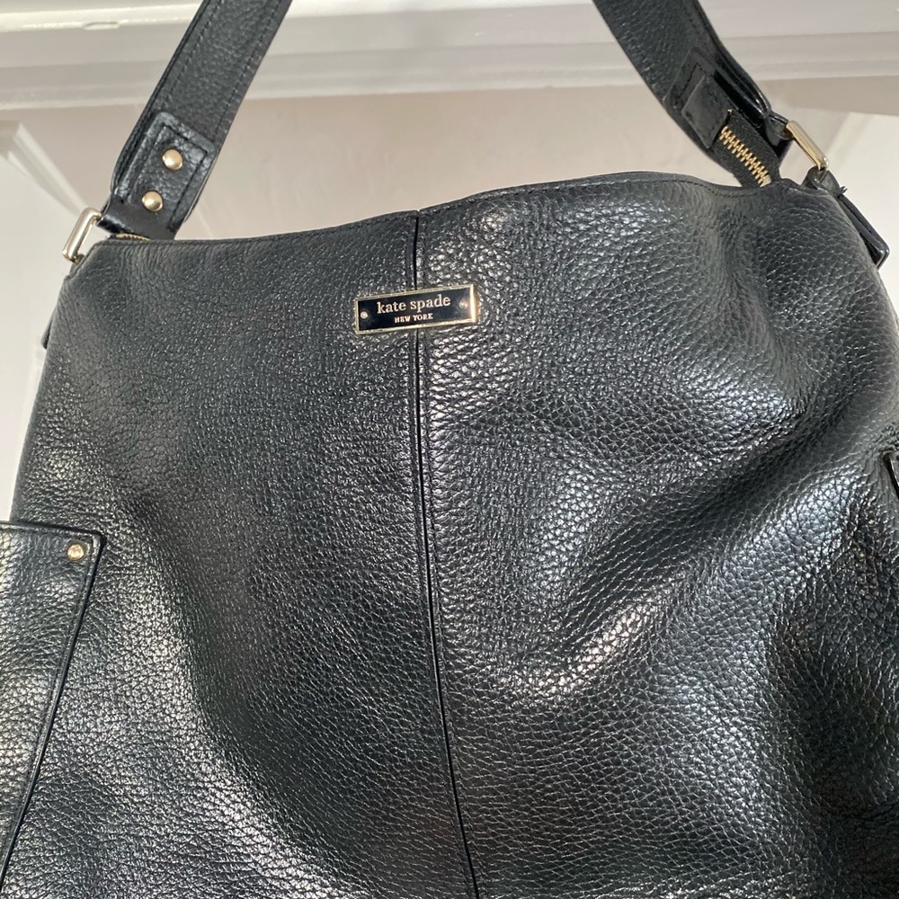 Gorgeous black leather Kate Spade Shoulder Bag - Picture 2 of 3
